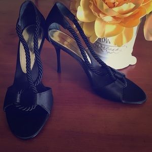 Valerie Stevens Anchor Black Heels